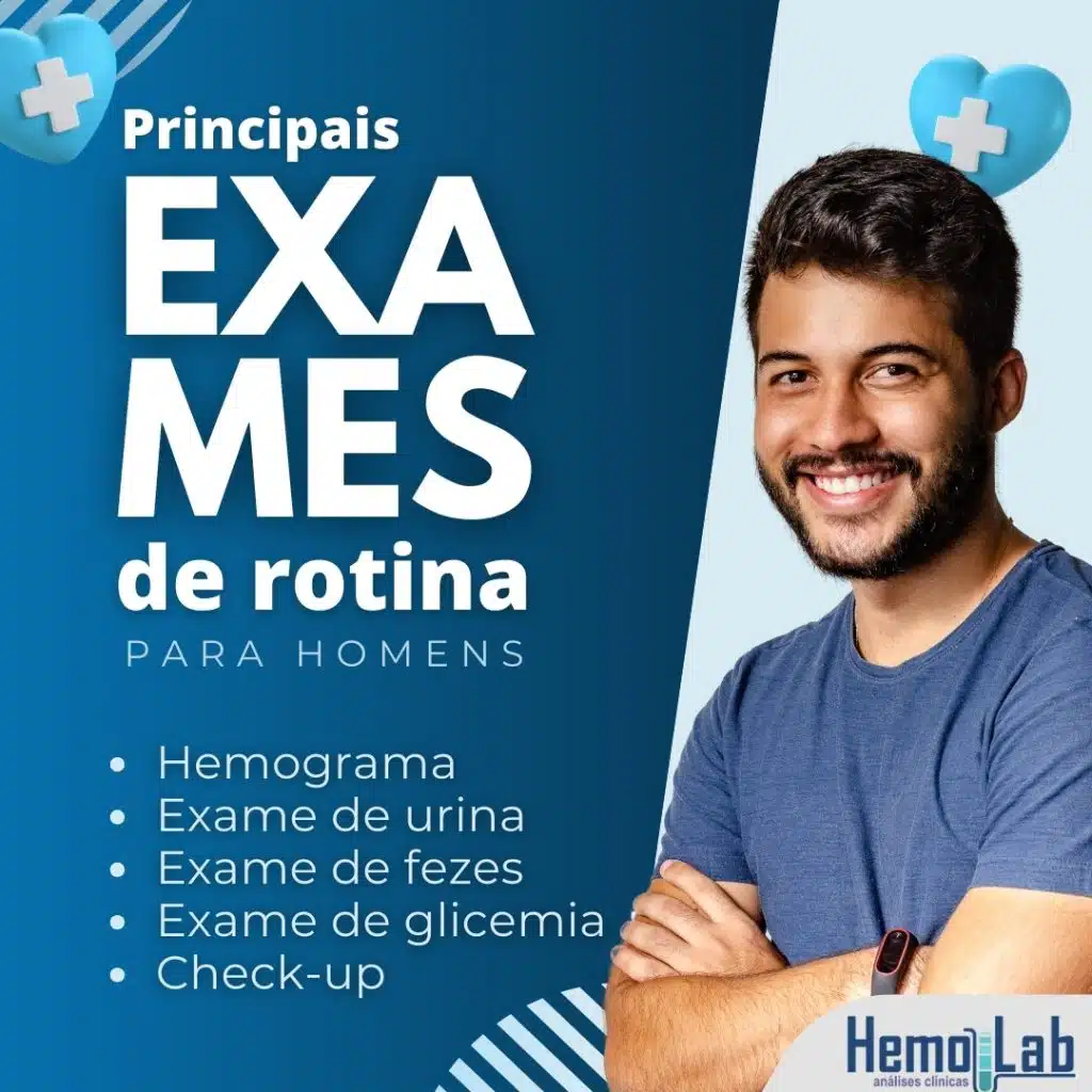 Principais Exames de Rotina Para Homens - Hemolab Viçosa MG